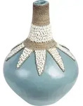 Dekovase Silau Keramik 43 Cm Blau