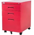 Jet-line - B&uuml;ro Rollcontainer 3 Schubladen Haengeregistratur Abschliessbar...