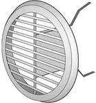 L&uuml;ftungsgitter Lgr 150 60338 Metall, Dn 125-150, Wei&szlig; - Helios