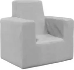 Kindersofa Hellgrau Weich Pl&uuml;sch Vidaxl