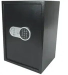 Elektronischer Safe Aktentresor Schwarz Mit Zahlencode, 2 F&auml;cher, 35x31x50cm
