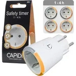 Capidi Zeitschaltuhr 1-4 Stunden Led-anzeige Wei&szlig;