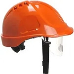 Endurance-helm Mit Orangefarbenem Visier