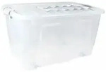 Aufbewahrungsbox Plast-team Home Box 86l Mit Rollen Stapelbar