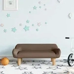 Kindersofa Braun 70x40x24 Cm Stoff Vidaxl