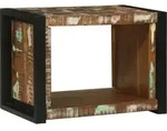 Vidaxl Wall Cube With Storage Brown 55 X 35 X 40 Cm Solid Reclaim Wood
