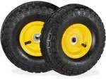 Relaxdays - 8 X Sackkarrenrad 4.1/3.5-4, Luftbereifte Ersatzr&auml;der, F&uuml;r 16 Mm...