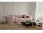 Sofa Designersofa Chantal 3-sitzer In Stoff Opera Velvet Pink