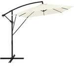 Ml-design Ampelschirm &Oslash; 330 Cm, Beige, Alu Sonnenschirm Mit Kurbel,...