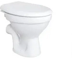 Stand Wc Toilette Abgang Waagerecht Wand Tiefsp&uuml;ler Stehend + Softclose-deckel