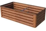 Gfp Primeyard Luca Cortenstahl-hochbeet 120x60x35 Cm - Stabiles Gartenbeet Mit