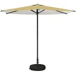 Garten-schirm Mit Fu&szlig; 270 X 270 Cm Polyester Rechtwinklig Vidaxl