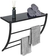 Wenko - Metall Wandregal Tarderia In Schwarz 56 X 46 X 21,5 Cm - Schwarz, Schwarz