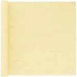 Balkon-sichtschutz Beige 90x500 Cm Hdpe Vidaxl