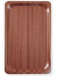 Serviertablett In Holzoptik, Rechteckig, Gn 1/1, Mahagoni, 325x530mm - Hendi