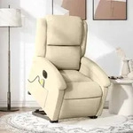 Elektrischer Massagesessel Mit Aufstehhilfe Creme Stoff - Vidaxl