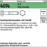 Iso 4014 Sechskant-schaftschraube M8x100 Stahl 8.8 Zinklamellenbeschichtet 100 Stk