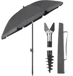 180 Cm Sonnenschirm Stabil Strandschirm Mit Bodenh&uuml;lse & Schutzh&uuml;lle F&uuml;r...