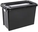 Plast-team Probox Recycle Aufbewahrungsbox 70 Liter Schwarz