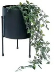 Blumenhocker Mit Topf Metall Schwarz 32 Cm Blumenst&auml;nder 96261 Blumens&auml;ule...