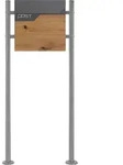 Ecd Germany Standbriefkasten Mit Zeitungsfach, Design Briefkasten Mit Pfosten,
