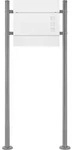 Ecd Germany Standbriefkasten Mit Zeitungsfach, Design Briefkasten Mit Pfosten,