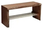 Garderobenbank Akazie 81x30x40 Braun Lackiert Pure Acacia 816