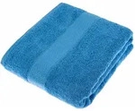 Frottee Strandtuch 100% Baumwolle Azurblau - Homescapes