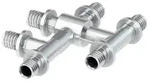 Teceflex Kreuzungsfitting, Messing Vernickelt, 718503