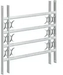 Fenstergitter Einbruchschutz, Ausziehbar, F&uuml;r Au&szlig;en, Stahl, 600 X 700-1050 Mm,