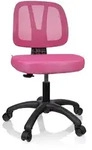 Kinderschreibtischstuhl / Kinderstuhl Kid Yu 200 Netzstoff Rosa Hjh Office