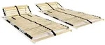 Lattenroste 2 Stk. Mit 28 Latten 7 Zonen 70x200 Cm Vidaxl