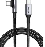 Ugreen Usb-c-auf-usb-c-schnellladekabel Mit Winkelstecker, 100 W Pd, 2 M - Schwarz
