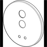 Hansa Deckplatte 59914553 Durchmesser 170mm Chrom