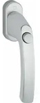 Hoppe Fenstergriff Li&egrave;ge - Druckknopf, Vierkant 7 X 37 Mm, Alu Silber Eloxiert