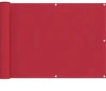 Balkonsichtschutz Rot 75 X 200 Cm Vidaxl