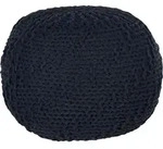 Pouf Priene Baumwolle Schwarz