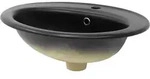 Luxebath - Ml-design Waschbecken Aus Keramik Schwarz Matt 57x48,5x19,5 Cm Oval Mit
