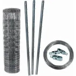 100m Wildzaun Forstzaun 150/13/15+ Pfosten + Spanndraht