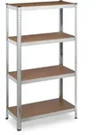 Relaxdays Schwerlastregal Verzinkt, Traglast 280kg, 157x80x40 Cm, 4 B&ouml;den, Zum