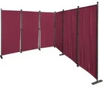 Quick-star - Paravent 6 Teilig 340x165cm Stoff Raumteiler Trennwand Balkon