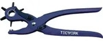 Tecwerk Revolverlochzange Gesamt-l.240mm 2/2,5/3/3,5/4 U.5mm Blau Pulv.tecwerk