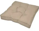 Beautissu Lounge Sitzkissen Outdoornatur, 10cm, 50cm, 50cm