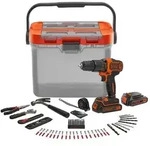 Kit Brico : Bohrmaschine Perc 18v Black+dekker - Mit 2 Batterien 1,5ah , 6