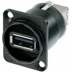Reversible Usb-durchf&uuml;hrung 2.0 Buchse, Einbau Durchf&uuml;hrung Nausb-w-b Neutrik
