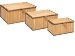 5five Simply Smart - 3 Bambus-aufbewahrungsboxen - 5five