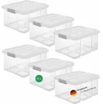 Novaliv - 6x Aufbewahrungsbox 6x Aufbewahrungsbox, 6x Deckel