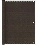 Balkon-sichtschutz Braun 120x500 Cm Hdpe