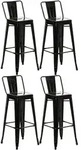 4er Set Barhocker Mason Schwarz