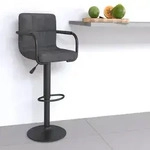 Barhocker Dunkelgrau Samt Vidaxl